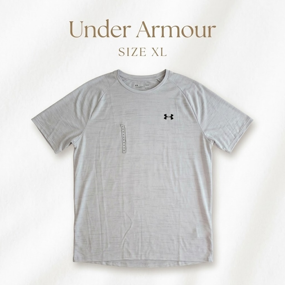 Under Armour UA Tech 2.0 Short Sleeve T-Shirt Mens XL Grey Athleisure Gorpcore